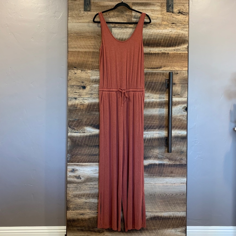 EUC - Athleta - Coastal Romper - Russet Brown Heather - 10 - Picture 4 of 9